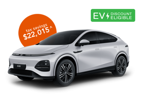 Novate a XPeng G6 Long Range Auto through Maxxia and you could potentially save on tax.