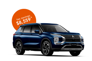 Novate a Mitsubishi Outlander Aspire ZM Auto 2WD MY24 through Maxxia and you could potentially save on tax.